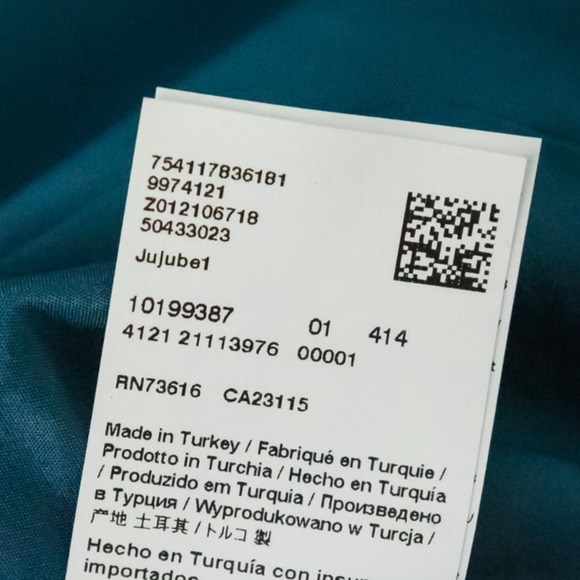 Hugo Boss Size 6 US Teal Jujube1 Hook Closure Career Business Blazer Jacket - Picture 7 of 9